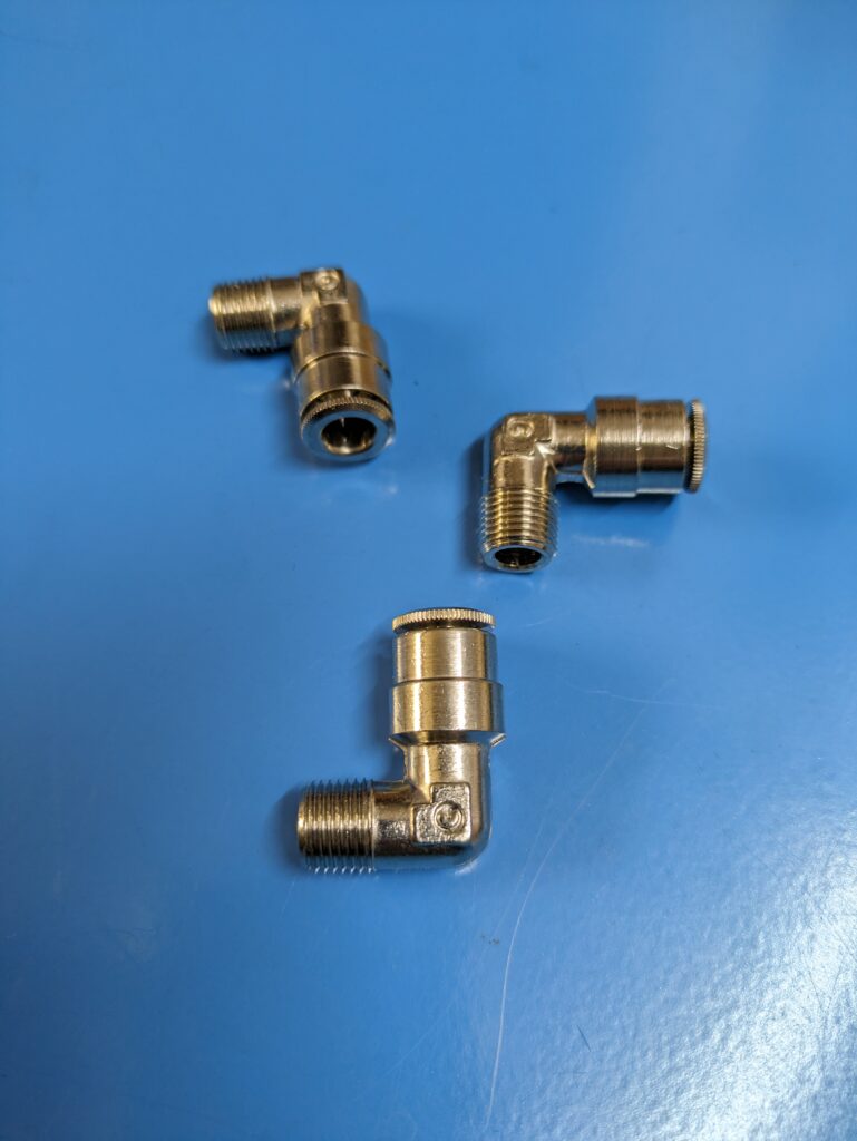 Winkel Steckverschraubung für 6 mm PA-Rohr R1/8" Gewinde