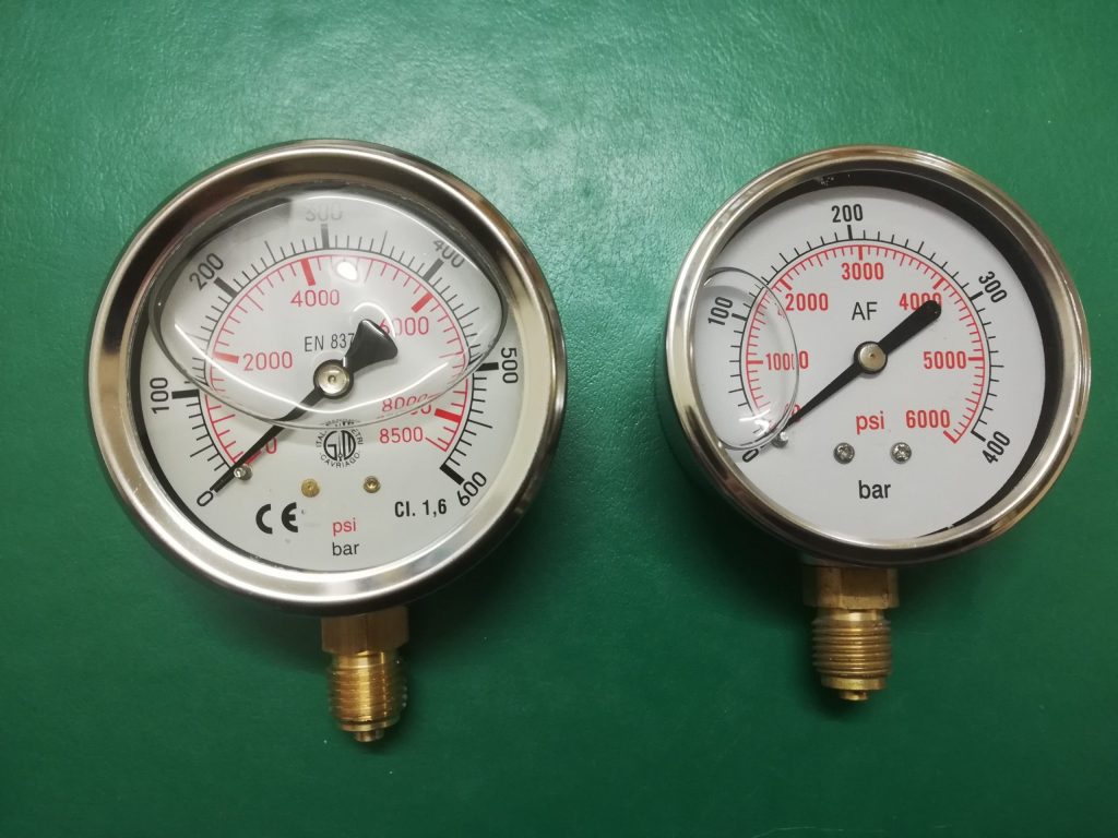 Manometer für Hydraulik oder Zentralschmieranlagen