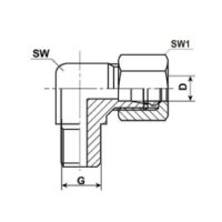 Winkel Einschraub-Verschraubung