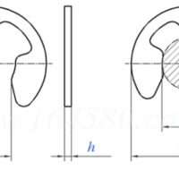 Sicherungsscheibe für Wellen 8-11 mm DIN6799